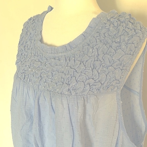 NWT Davi & Dani Clip Dot Sleeveless Blouse - Picture 3 of 6